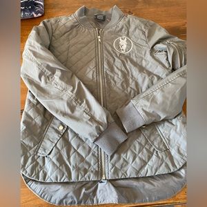 WEC embroidered grey jacket - ladies XS.